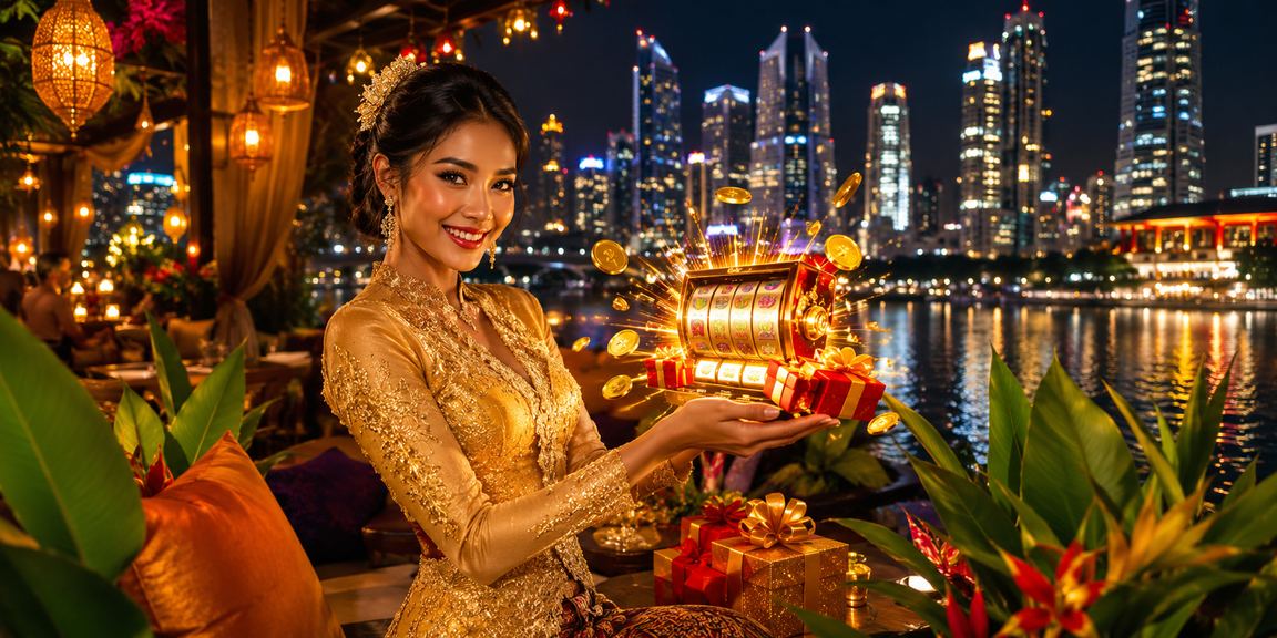 Permainan slot dan meja kasino dengan gaya tradisional Kebaya di Kuala Lumpur